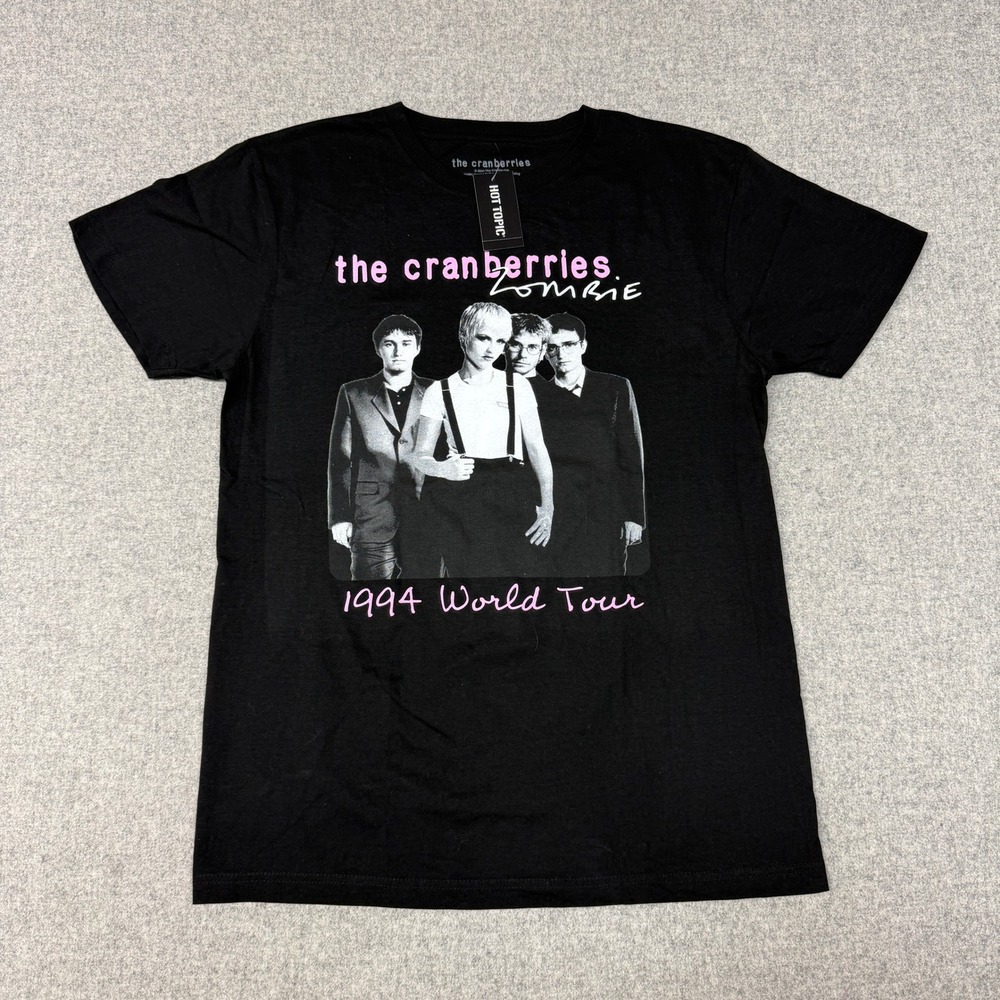 The Cranberries T-Shirt Size Medium Black Zombie 1994 World Tour Graphic Band Te